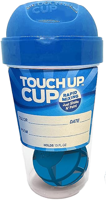 Ultimate Touch Up Cup Painting Kit - Includes 3 Paint Storage Containers, 1  Painters Tarp, 1 Paint Roller Cleaner Tool, 2 Touch Up Paint ​​Brushes, 6