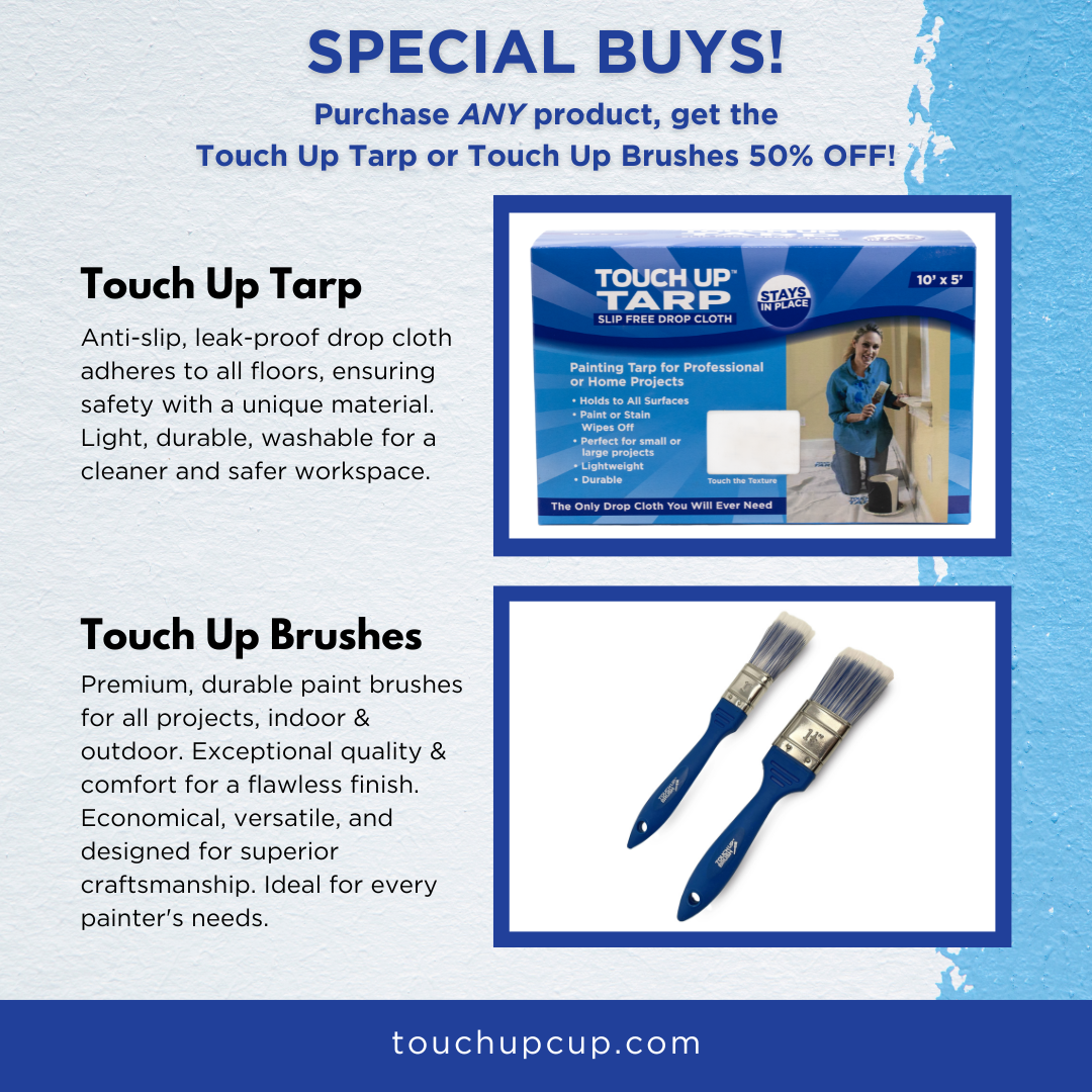 Touch Up™ Tarp AntiSlip Drop Cloth Touch Up Cup