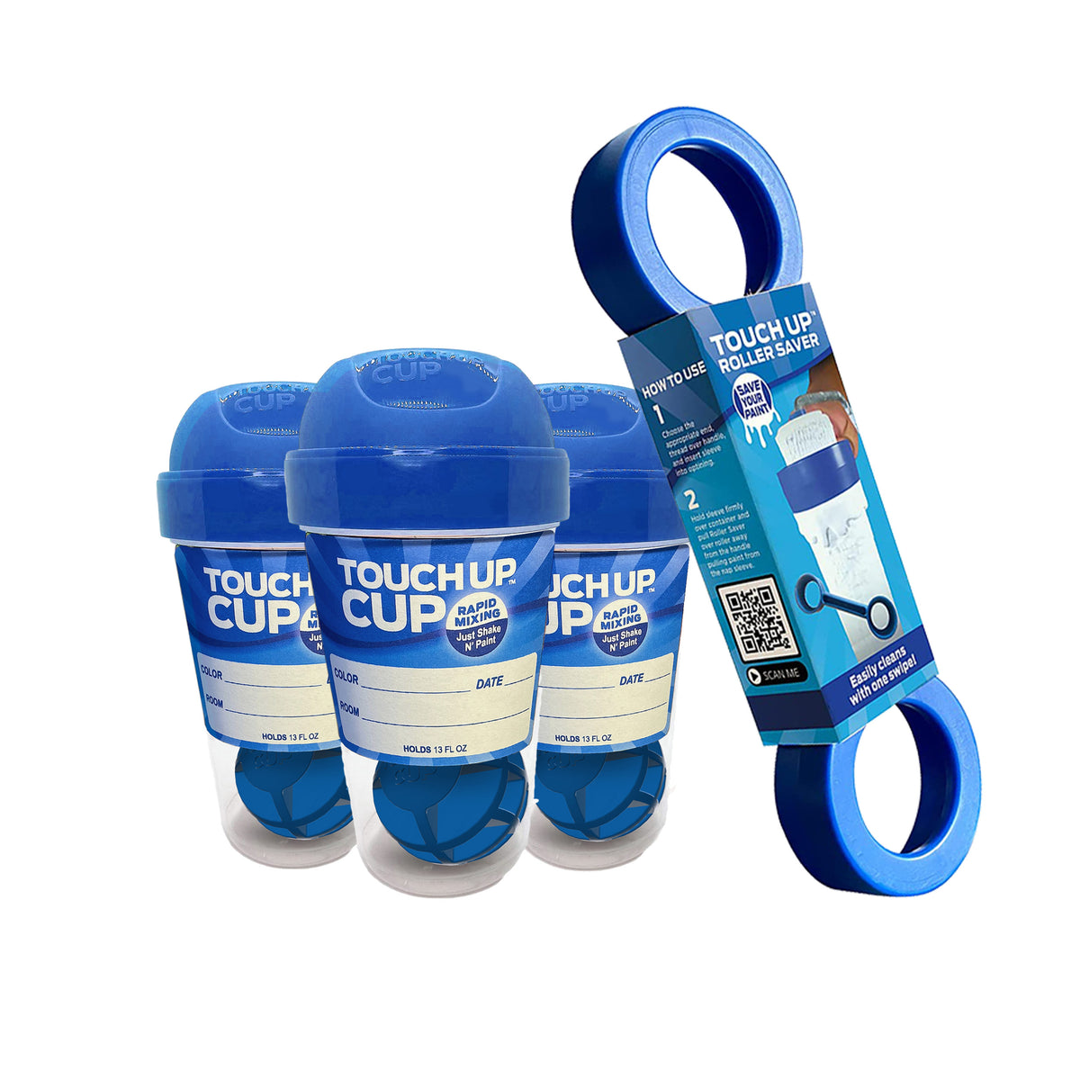 Touch Up™ Roller Saver Paint Roller Cleaning Tool Touch Up Cup