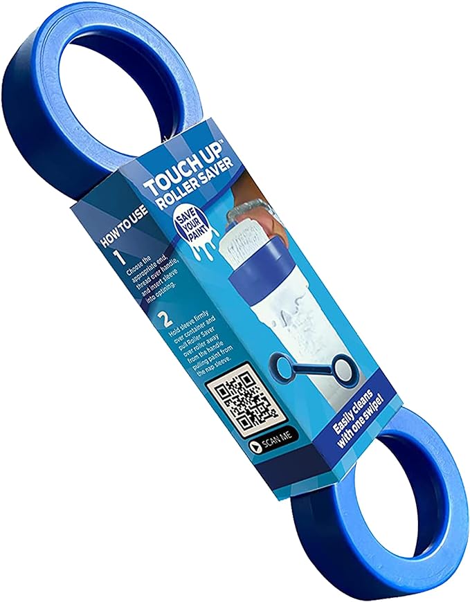 Roller Saver paint remover tool cleans roller sleeves in just one swipe! For use on ¼ inch (6mm), 3/8 inch (10mm), and ½ inch (15mm) nap sizes. The most efficient paint roller cleaner tool on the market.