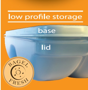 Bagel Fresh Container - 6 Fresh Bagel Keeper & Airtight Storage - DZ Innovation