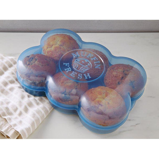 Muffin Fresh Container - 6 Fresh Muffins Keeper & Airtight Storage - DZ Innovation