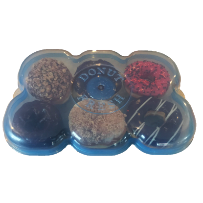 Touch Up Cup Donut Fresh Container keeping six fresh donuts in airtight storage - DZ Innovation