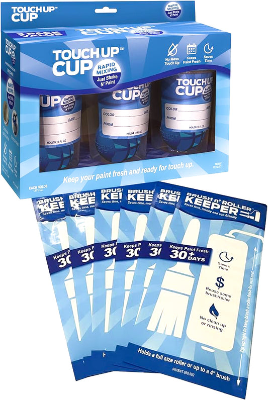 Touch Up™ Cup and Brush n' Roller Keeper Combo