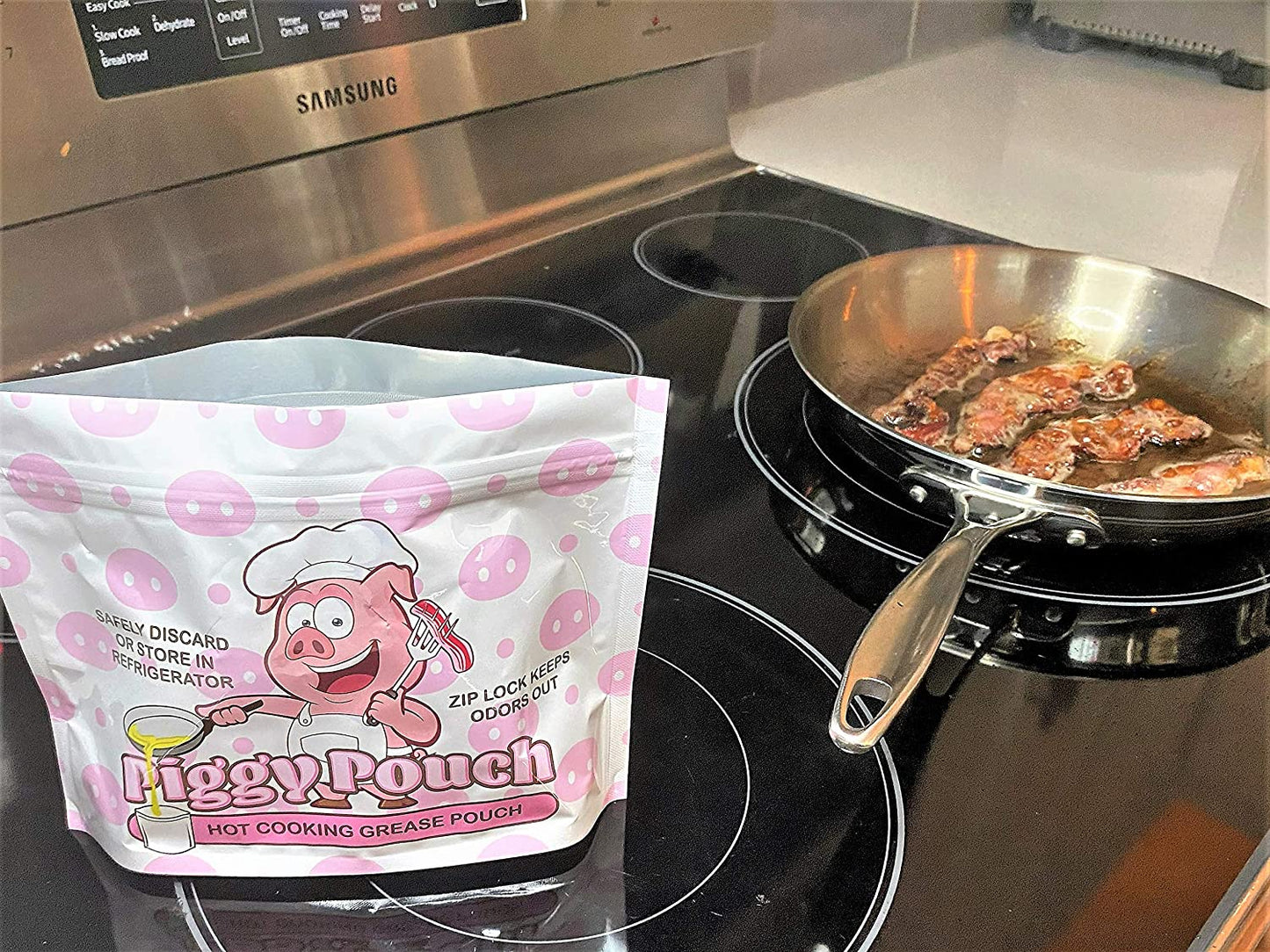 Piggy Pouch | Bacon Grease Container Pack of 6