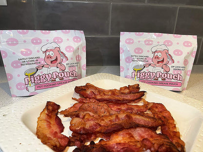 Piggy Pouch | Bacon Grease Container Pack of 6