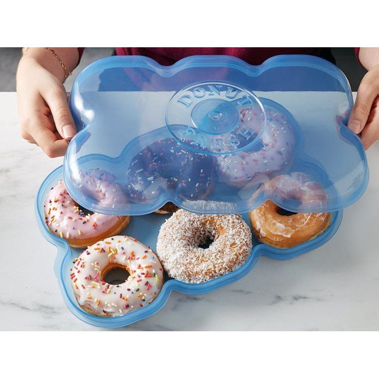 Donut Fresh Container - 6 Fresh Donut Keeper & Airtight Storage - DZ Innovation